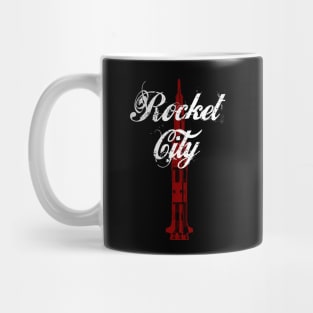 Rocket City - Saturn V - Huntsville AL Alabama Mug